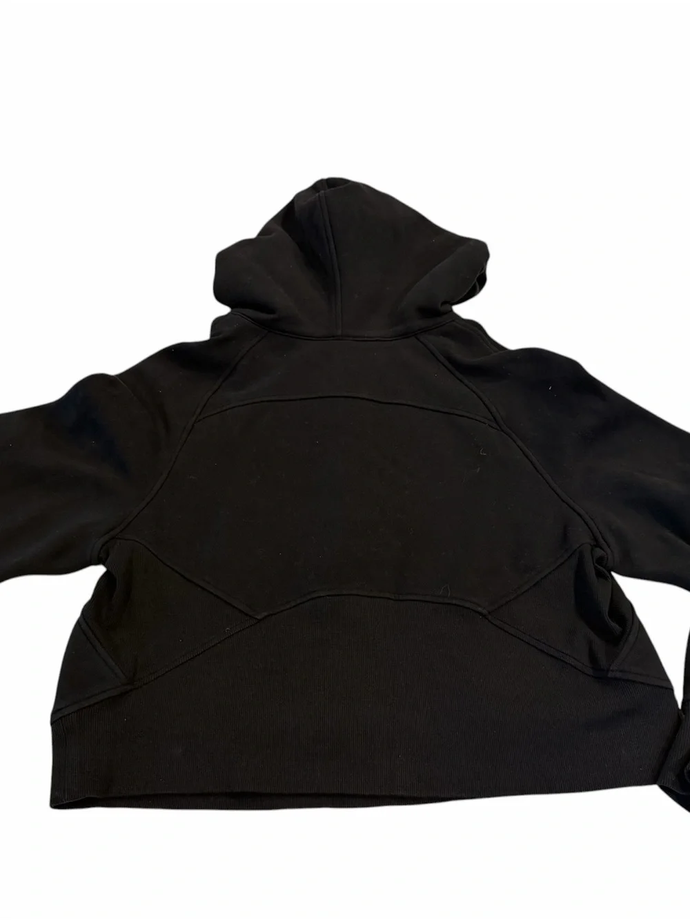 lululemon athletica Black scuba hoodie half zip
